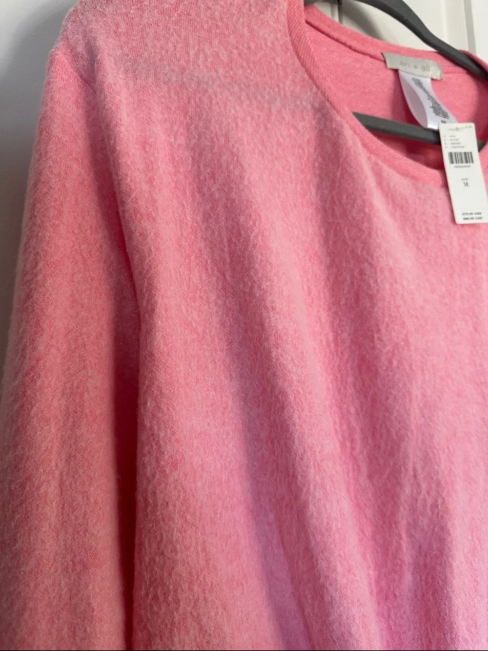 Eri & Ali NWT M Soft Pink Tie Women’s Sweater - Picture 4 of 7